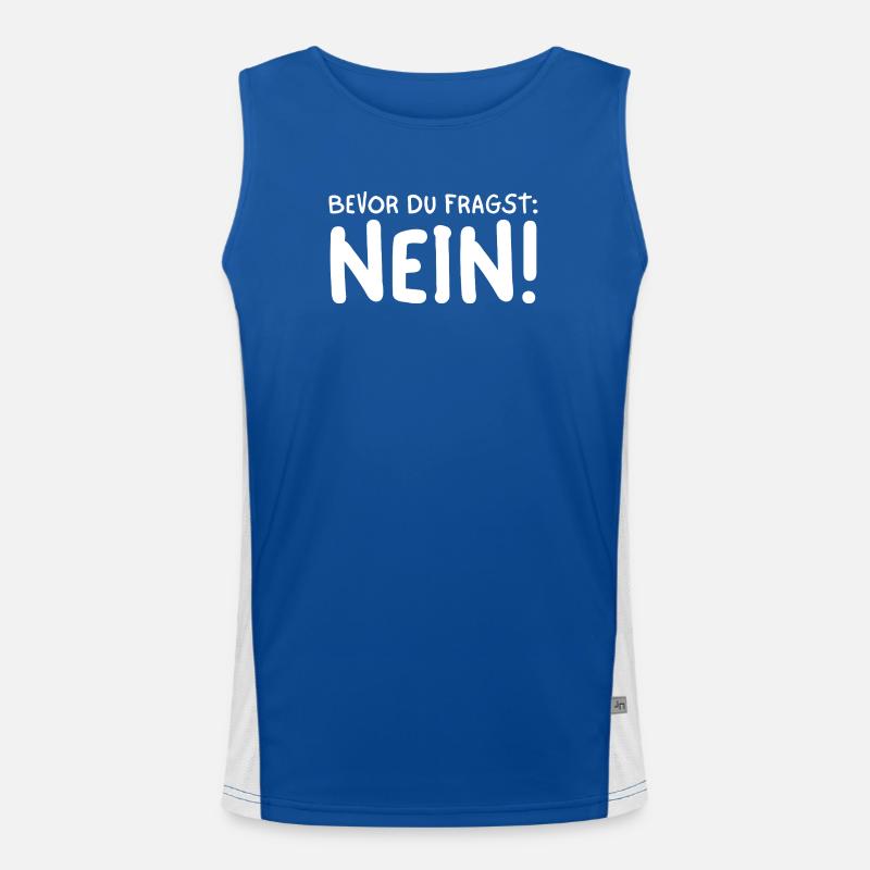 BEVOR DU FRAGST NEIN! Funktionelles Kontrast-Tank Top für Männer 