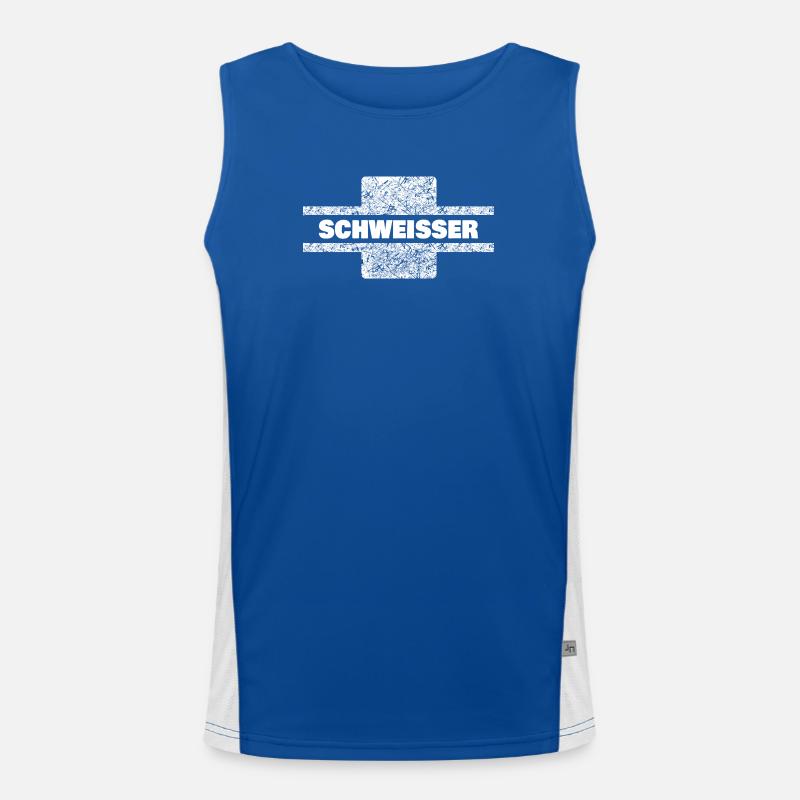 Plasterer as a profession Men's Functional Contrast Tank Top 