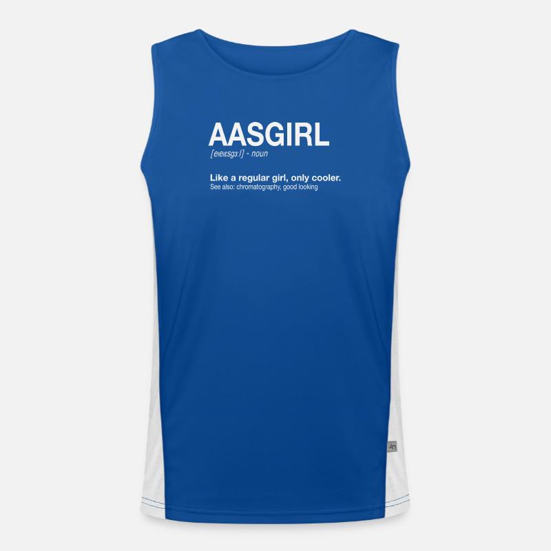 AAS Girl Atomabsorptionsspektrometrie Analytik Funktionelles Kontrast-Tank Top für Männer 