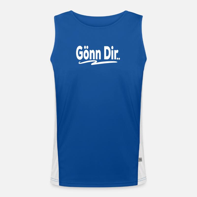 Gönn Dir Funktionelles Kontrast-Tank Top für Männer 