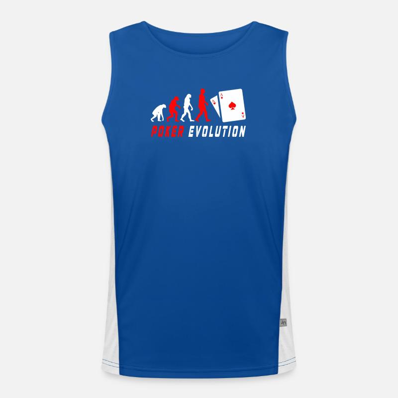 Évolution du poker Débardeur respirant contrasté Homme 