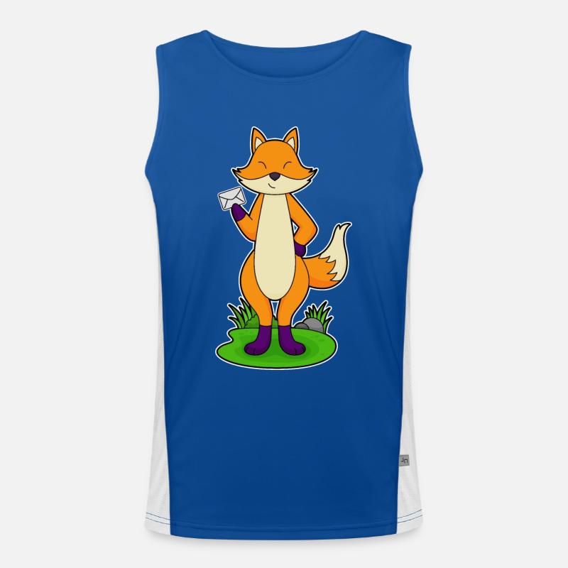 Fuchs Brief Funktionelles Kontrast-Tank Top für Männer 