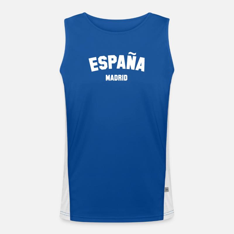 MADRID España Espagne Débardeur respirant contrasté Homme 