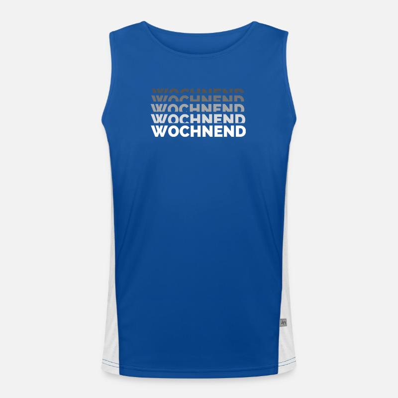 Wochnend - Wochenende, Freizeit Funktionelles Kontrast-Tank Top für Männer 