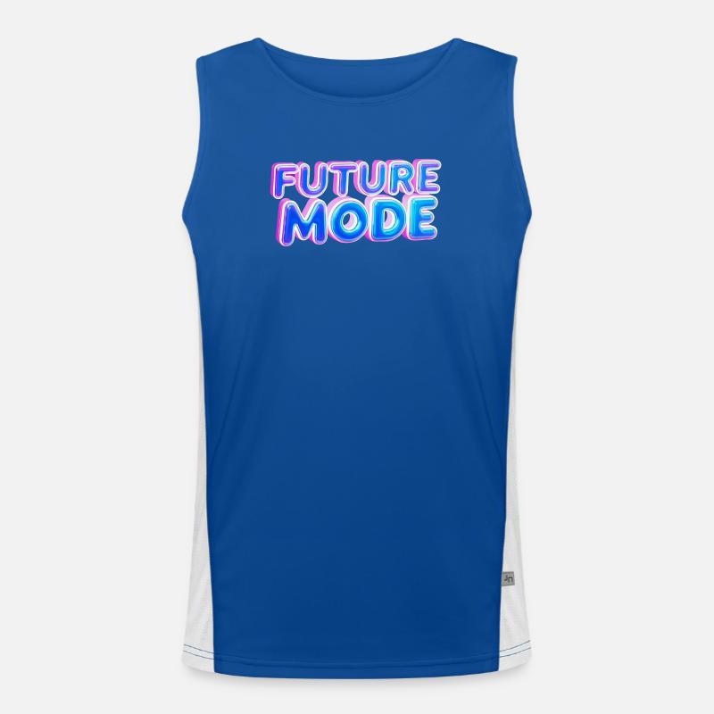 Future Mode Neon Licht Funktionelles Kontrast-Tank Top für Männer 