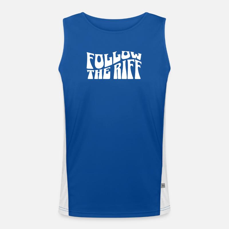 Folge dem Riss Funktionelles Kontrast-Tank Top für Männer 
