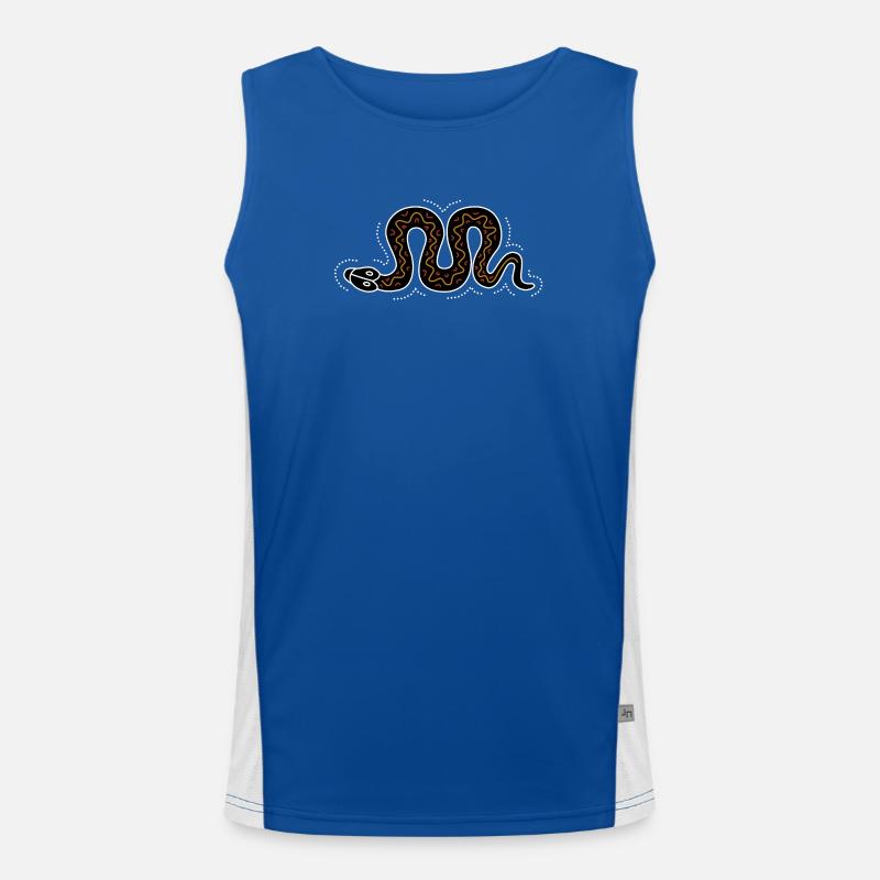 snake Funktionelles Kontrast-Tank Top für Männer 