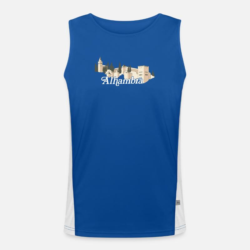 Alhambra (dunkel) Funktionelles Kontrast-Tank Top für Männer 