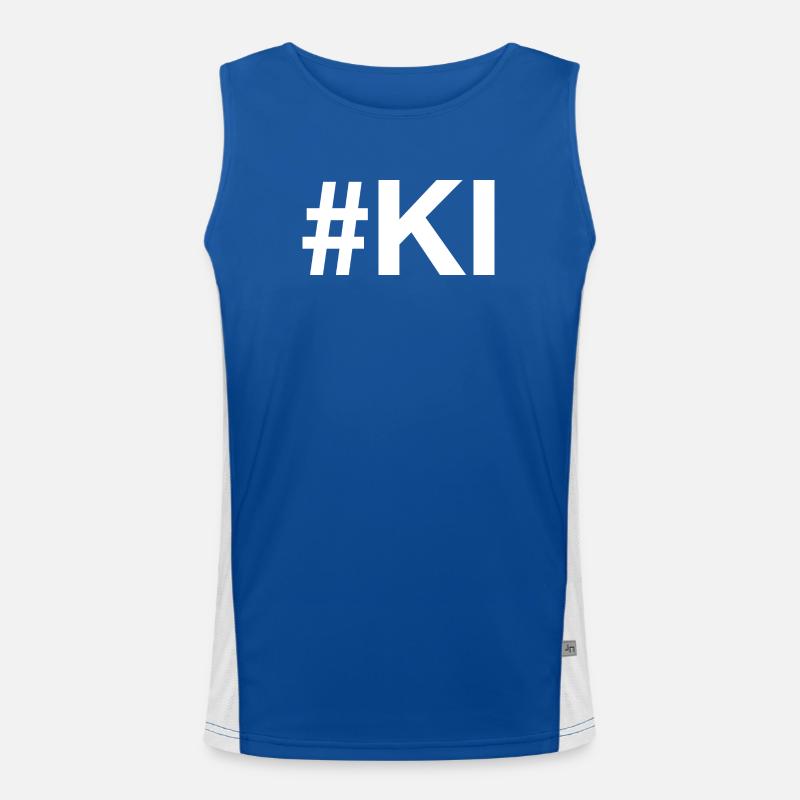 AI Artificial Intelligence Men's Functional Contrast Tank Top 