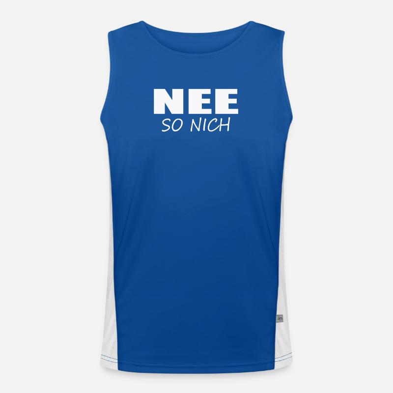 NEE - SO NICH Funktionelles Kontrast-Tank Top für Männer 