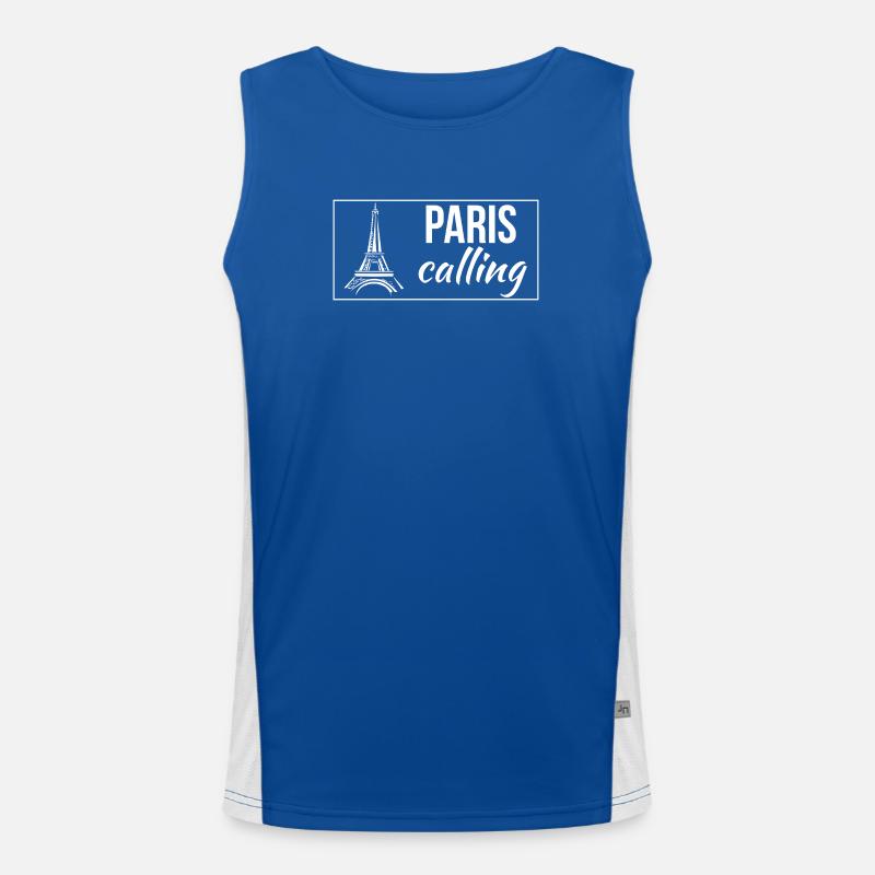 Paris Calling Men's Functional Contrast Tank Top 