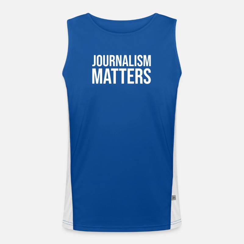 Journalismus zählt Funktionelles Kontrast-Tank Top für Männer 