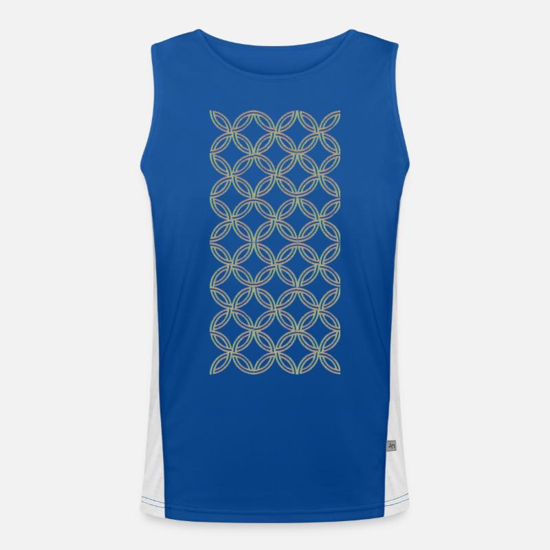 simple look Men's Functional Contrast Tank Top 