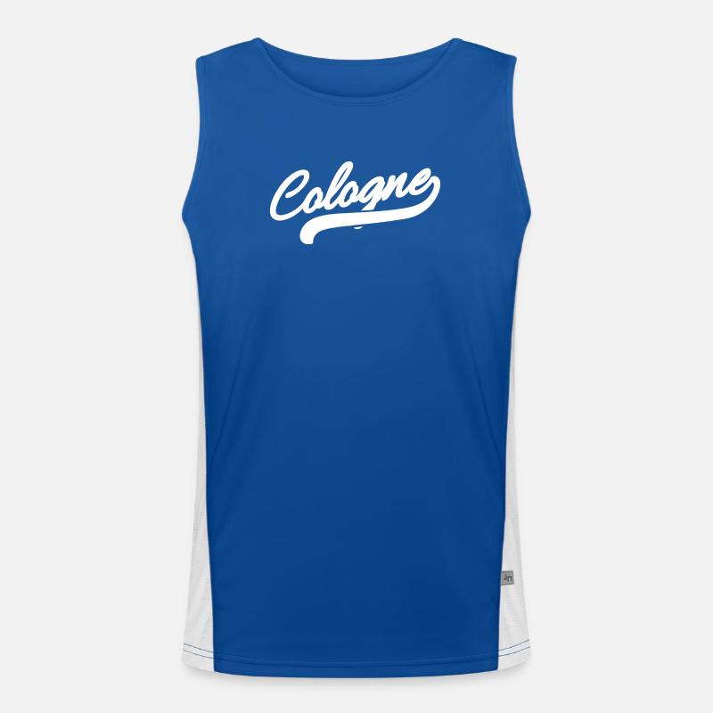 Cologne Retro Funktionelles Kontrast-Tank Top für Männer 