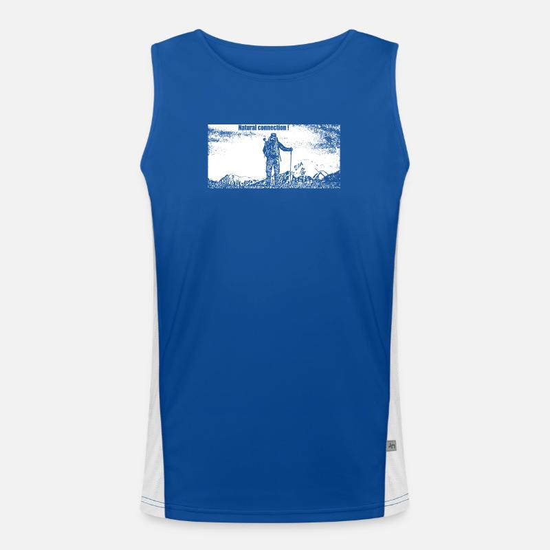 Run and run again Men's Functional Contrast Tank Top 