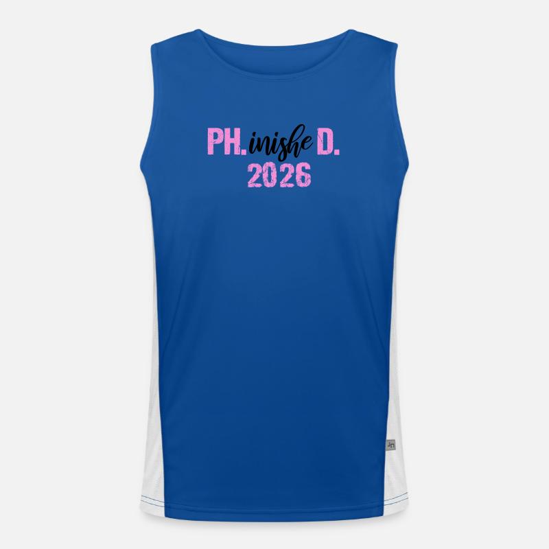 Doktor 2026 Abschluss Philister Dissertation Phd Funktionelles Kontrast-Tank Top für Männer 
