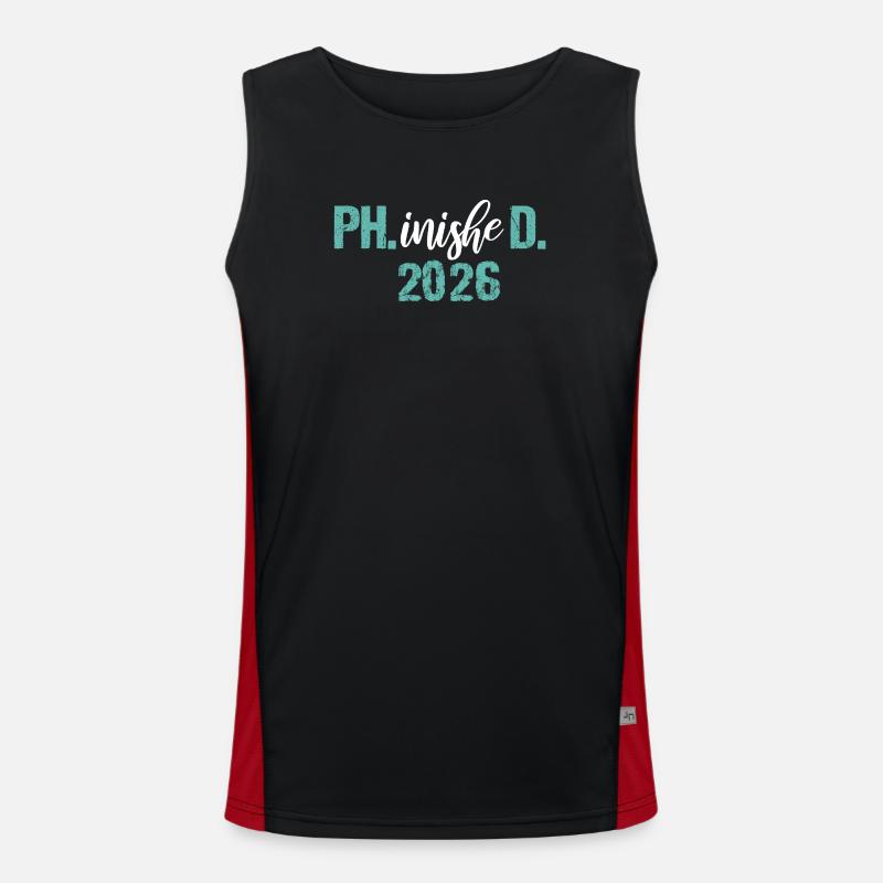 Doctor 2026 Degree Philistine Dissertation PhD Men's Functional Contrast Tank Top 