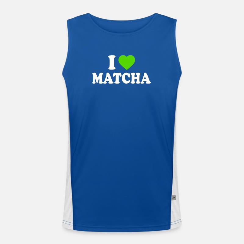 J’adore le Matcha Débardeur respirant contrasté Homme 