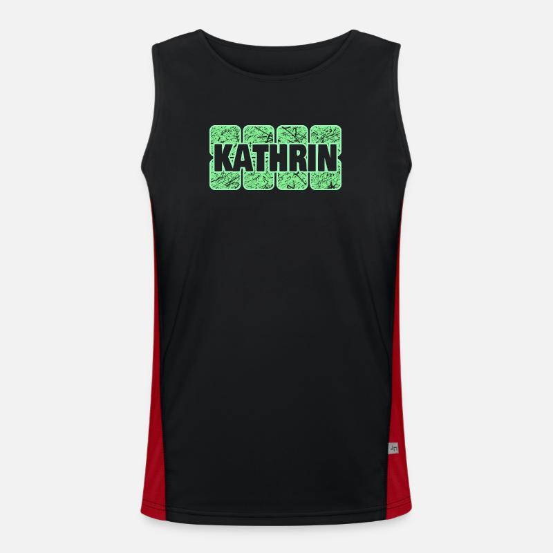 Kathrin als Saeugling Funktionelles Kontrast-Tank Top für Männer 