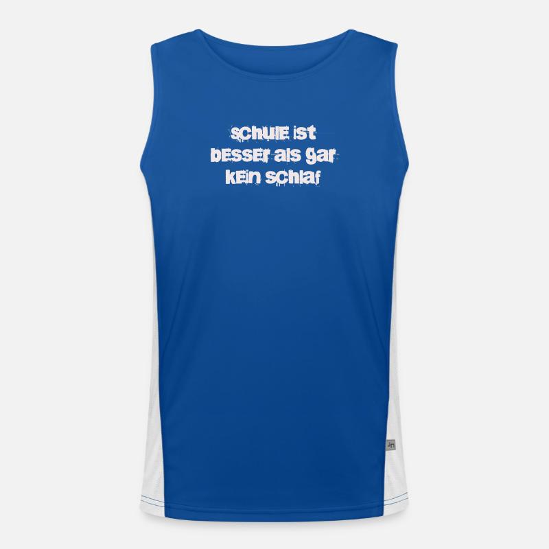 L’école, c’est mieux que de ne pas dormir du tout Débardeur respirant contrasté Homme 