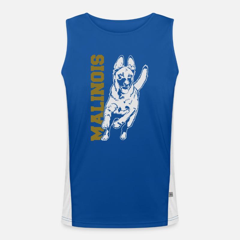 Malinois Funktionelles Kontrast-Tank Top für Männer 