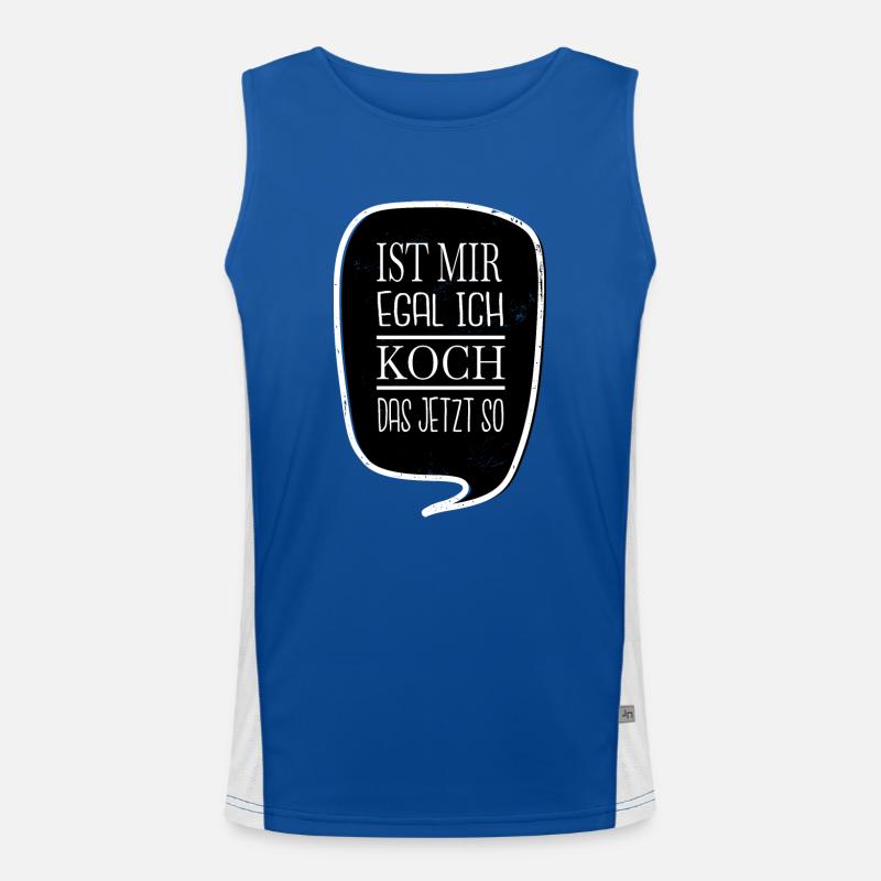 eat 100% vegan gift idea kitchen profession vocation Men's Functional Contrast Tank Top 