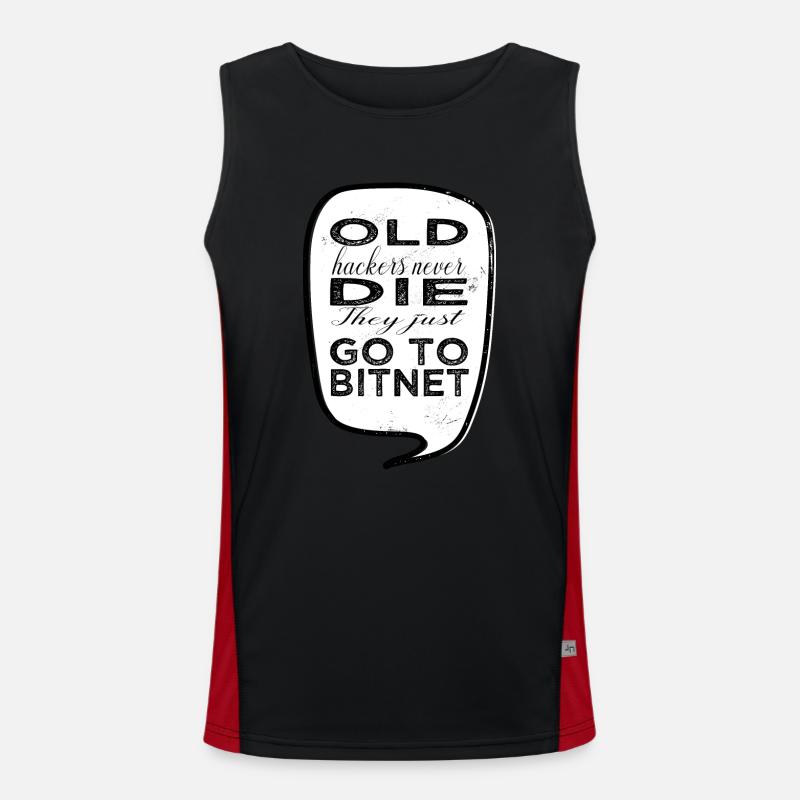 joke glitch computer humour hacking funny bio hack Funktionelles Kontrast-Tank Top für Männer 