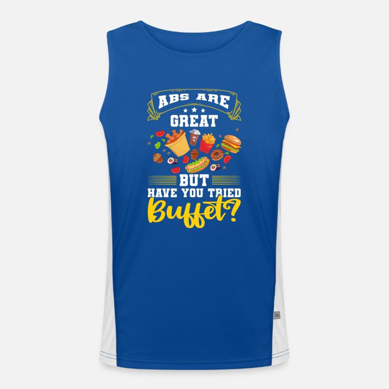 Buffet counter Self-service drinks Men's Functional Contrast Tank Top 