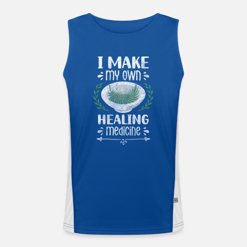 Medicinal potion plants diseases Men's Functional Contrast Tank Top 