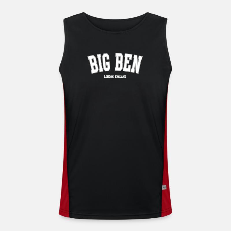 Big Ben Londres Imprimer Débardeur respirant contrasté Homme 