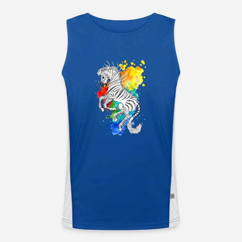 Rayures Débardeur respirant contrasté Homme 