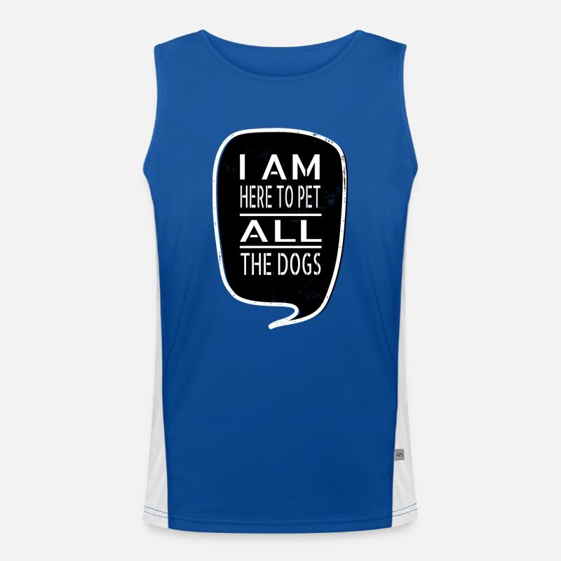 Geek Beagle père heureux idée de présent Débardeur respirant contrasté Homme 