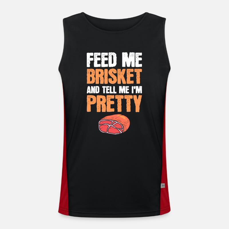 BBQ Funktionelles Kontrast-Tank Top für Männer 