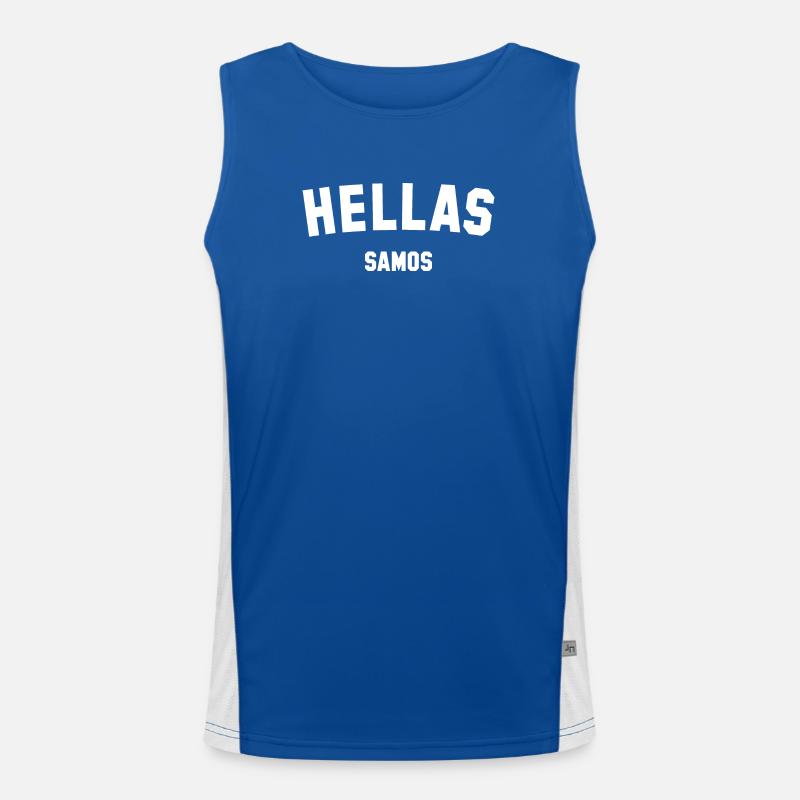HELLAS SAMOS Grèce Débardeur respirant contrasté Homme 