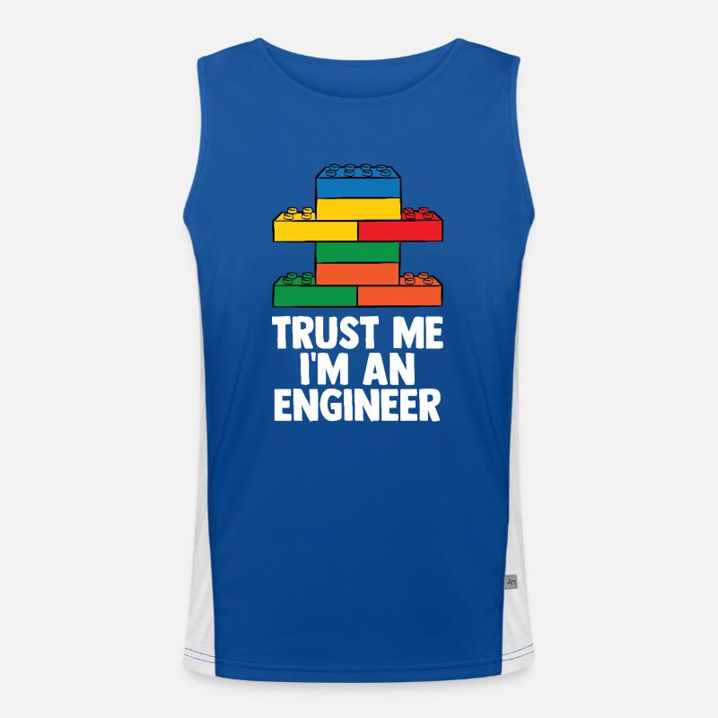 Constructeur de briques Jouets Blocs Blocs de serrage Briques Débardeur respirant contrasté Homme 