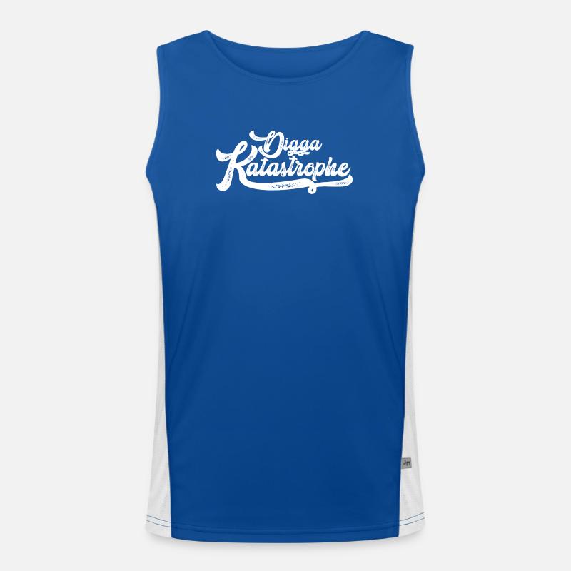 Dogga Katastrophe Script Funktionelles Kontrast-Tank Top für Männer 