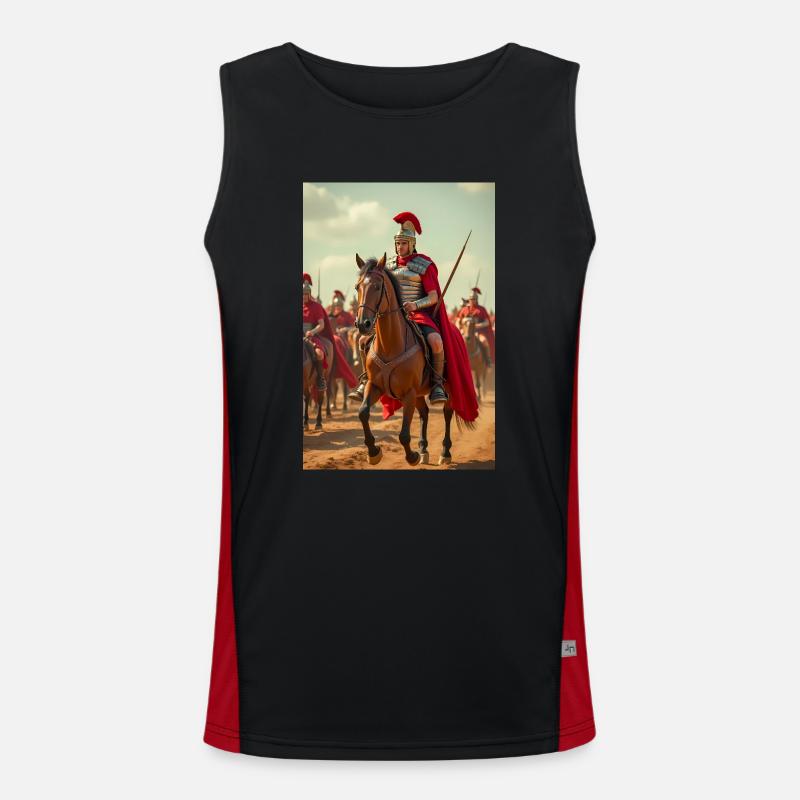 Decurio rides, Slavic winds whisper through Rome’s Men's Functional Contrast Tank Top 