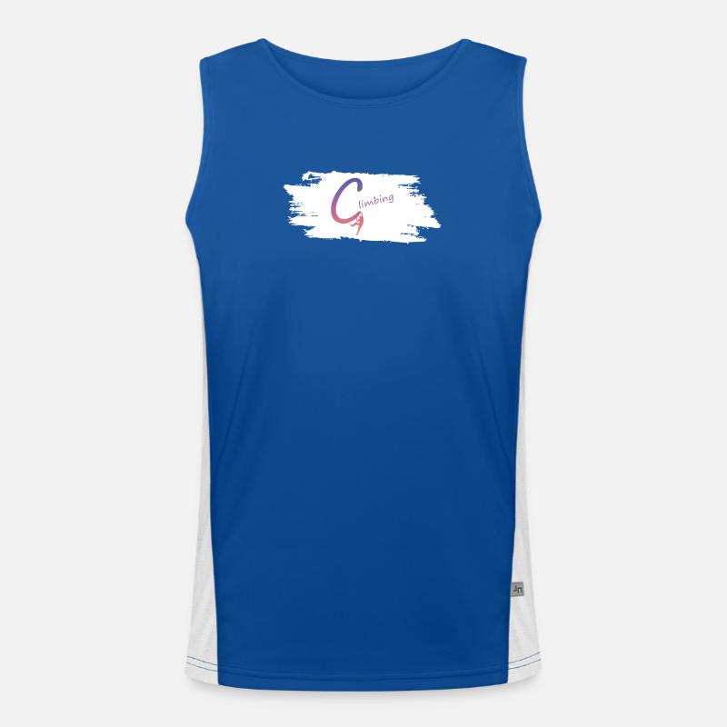 Climbing Logo Gradient Men's Functional Contrast Tank Top 