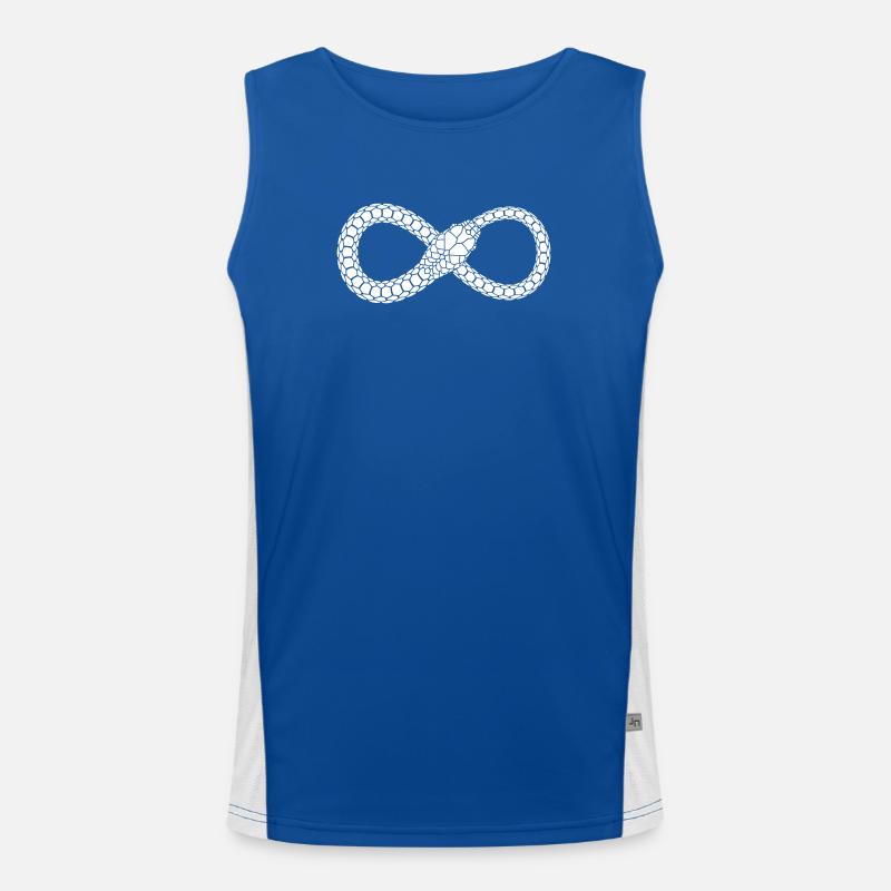 Infinite Serpent Loop Men's Functional Contrast Tank Top 