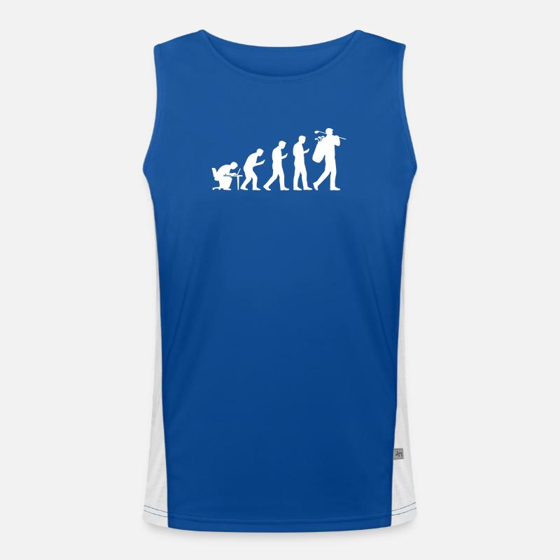 Evolution Golf Cadeau drôle pour golfeurs masculins Débardeur respirant contrasté Homme 