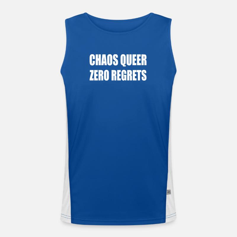 Chaos Queer Zero Regrets Men's Functional Contrast Tank Top 