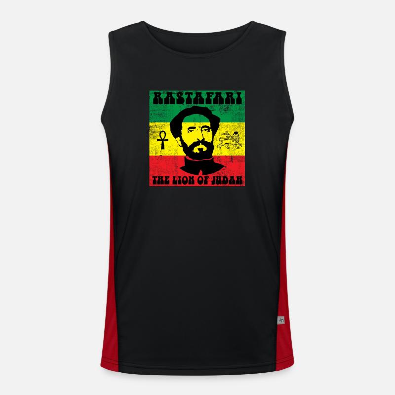 Reggae Funktionelles Kontrast-Tank Top für Männer 