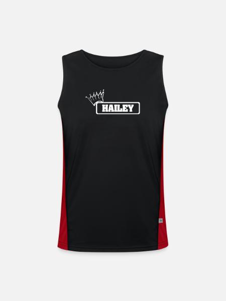 Kroenchen Hailey - Men's Functional Contrast Tank Top - black/red