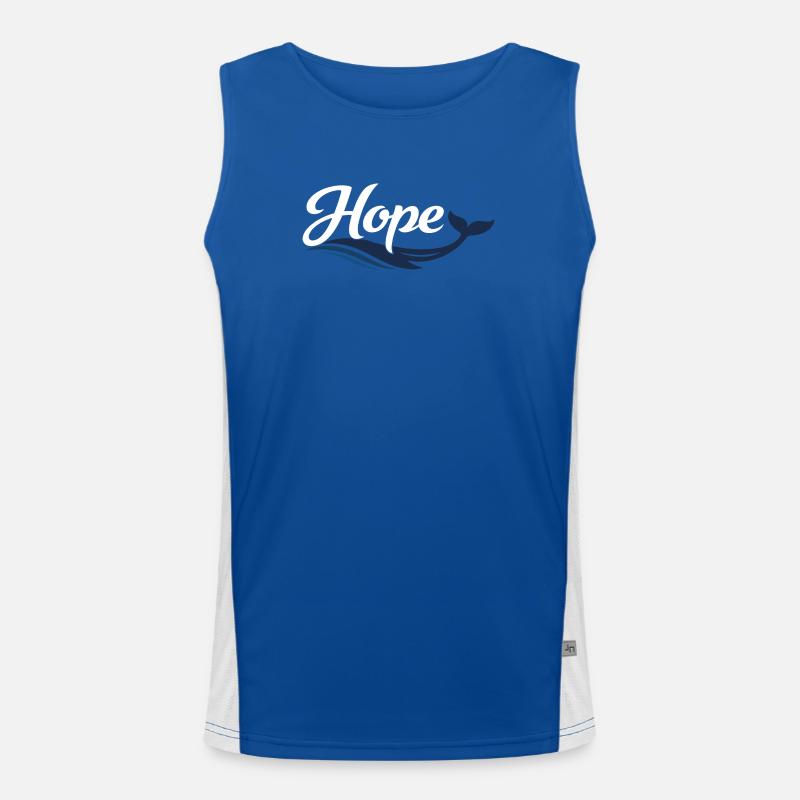 Hope Wal Typography Men's Functional Contrast Tank Top 