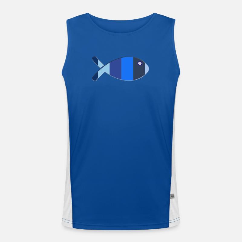 FISH Men's Functional Contrast Tank Top 