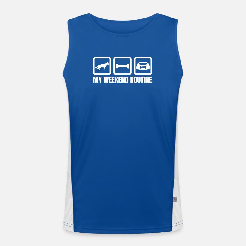 Meine Wochenendroutine Funktionelles Kontrast-Tank Top für Männer 
