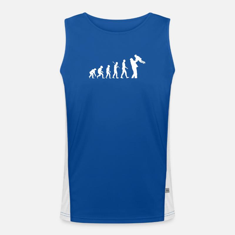 Evolution de l’humanité Amour familial Débardeur respirant contrasté Homme 