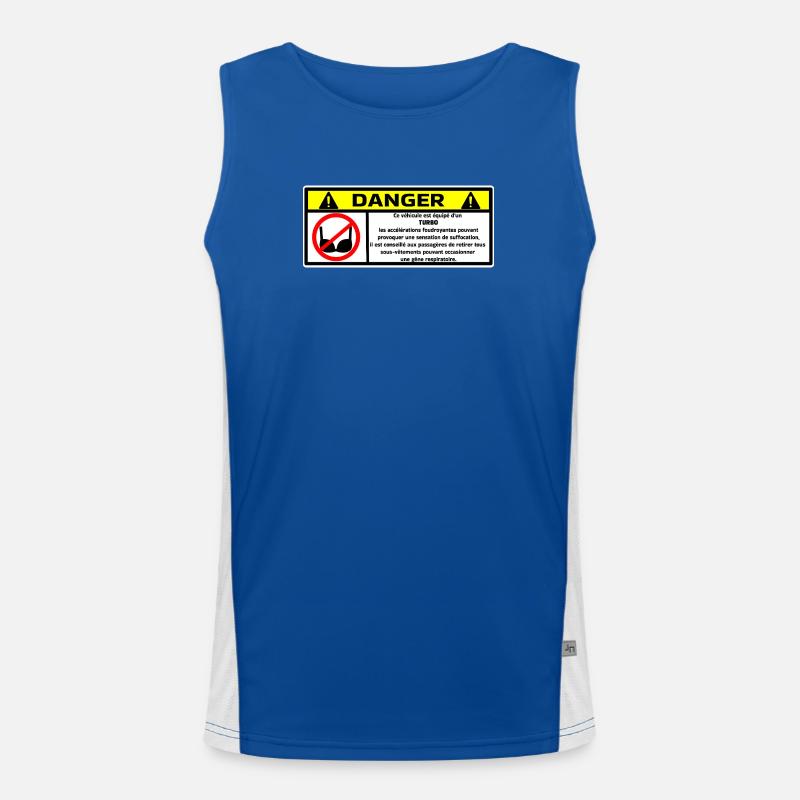 Danger Turbo  Débardeur respirant contrasté Homme 