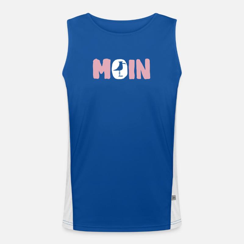 Hello with Seagull Men's Functional Contrast Tank Top 