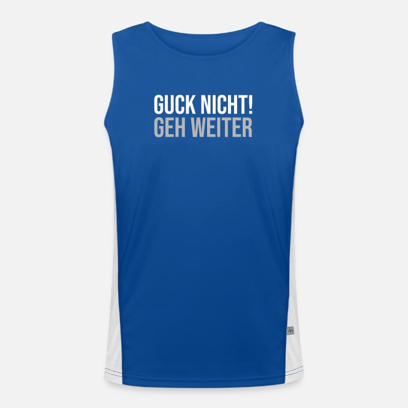 Ne regarde pas, vas-y Débardeur respirant contrasté Homme 